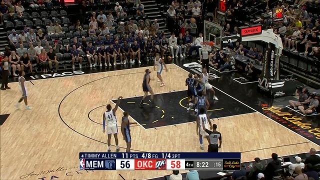 【2024年07月11日 灰熊vs雷霆集锦】眼里只有篮筐！特雷-杰米森接蒂米-阿伦妙传直捣黄龙暴扣得手