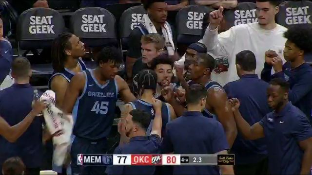 【2024年07月11日】NBA夏季联赛：灰熊vs雷霆第4节英文原声录像回放