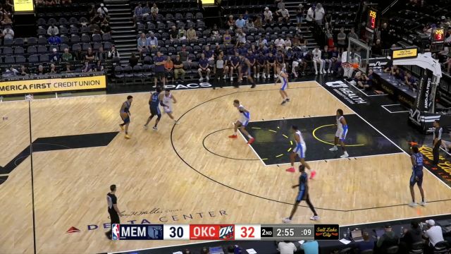 【2024年07月11日 灰熊vs雷霆集锦】传的恰到好处！小皮蓬突破分球底角GG-杰克逊三分精准命中