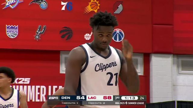 【2024年07月13日】NBA夏季联赛：掘金vs快船第3节中文解说录像回放