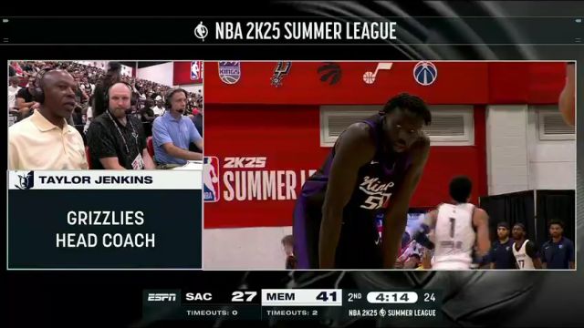 【2024年07月13日】NBA夏季联赛：国王vs灰熊第2节英文原声录像回放