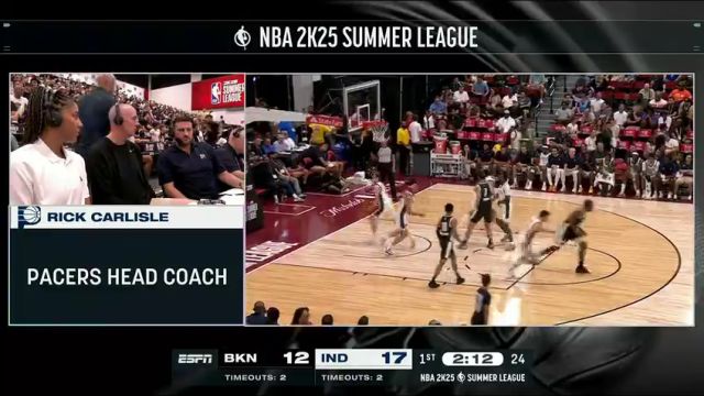 【2024年07月13日】篮网vs步行者第1节英文原声录像回放