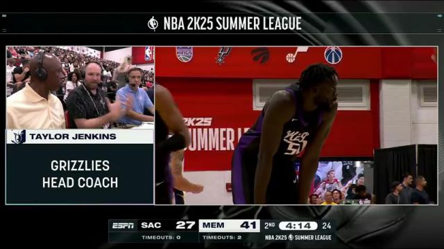 【2024年07月13日】NBA夏季联赛：国王vs灰熊第2节中文解说录像回放