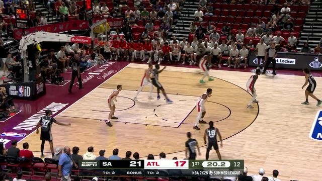 【2024年07月15日 马刺vs老鹰集锦】先过我这关！盖耶苍鹰猎食追身大帽扇懵对手