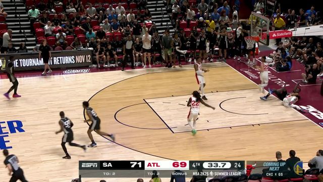 【2024年07月15日 马刺vs老鹰集锦】手拿把掐！布耶风骚走位戏耍防守后撤步长两分稳稳命中