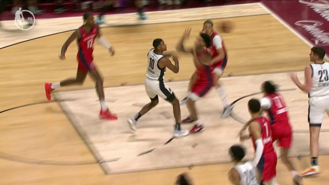 【2024年07月17日 奇才vs开拓者集锦】配合默契！穆雷人缝抡臂妙传助攻克林根上篮打进