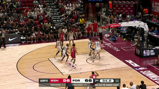 【2024年07月17日 奇才vs开拓者集锦】手感完全迷失！萨尔出场29分钟15投0中表现炸裂