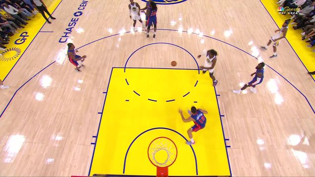 【2024年10月14日 活塞vs勇士集锦】要的就是强硬！卢尼内线接球强硬上篮还有加罚