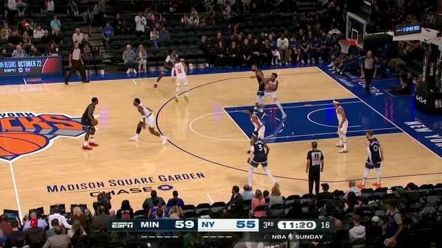 【2024年10月14日 森林狼vs尼克斯集锦】手感超级滚烫！爱德华兹再中三分傲视群雄