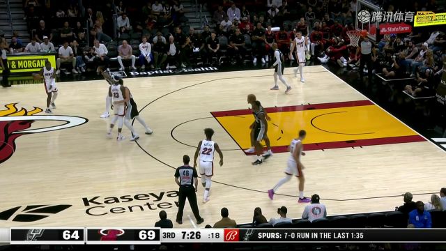 【2024年10月16日】2024/25赛季NBA季前赛：马刺 VS 热火 全场录像回放