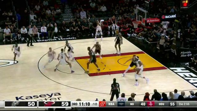 【2024年10月16日】马刺vs热火第3节中文解说录像回放