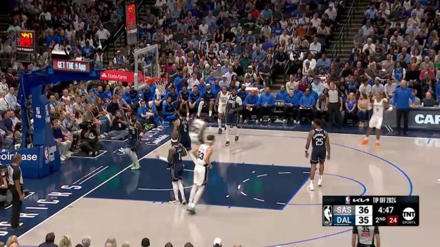 【2024年10月25日 马刺vs独行侠集锦】惊不惊喜意不意外！尚帕尼底线突破双手炸筐