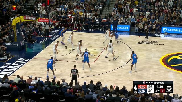 【2024年10月25日 雷霆vs掘金集锦】攻防两端活力四射 布劳恩大帽+快攻打穿雷霆防线