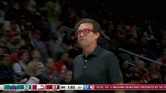 【2024年10月26日】NBA常规赛：黄蜂vs老鹰第2节英文原声录像回放