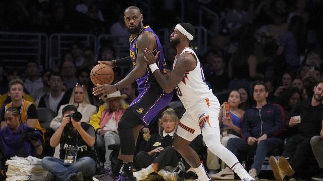 【2024年10月26日 太阳vs湖人集锦】太阳vs湖人五佳球 杜兰特拉杆上篮詹眉连线轰炸禁区