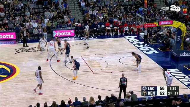 【2024年10月27日 快船vs掘金集锦】“展博粗中有细”！祖巴茨内线单吃穆雷予取予求 又串联助攻小琼斯三分一击即中