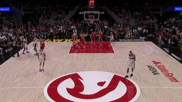 【2024年10月29日】NBA常规赛：奇才vs老鹰第4节英文原声录像回放