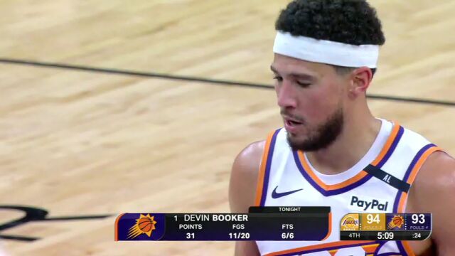 【2024年10月29日】NBA常规赛：湖人vs太阳英文原声全场录像回放