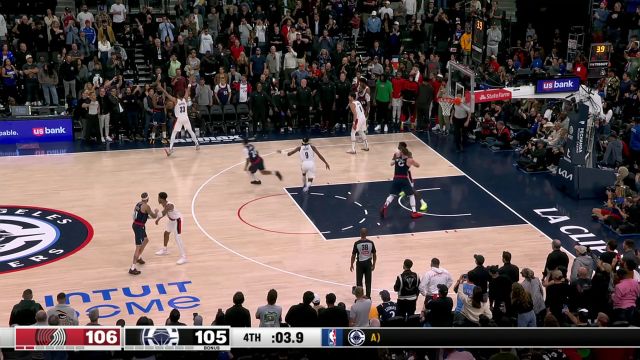 【2024年10月31日 开拓者vs快船集锦】哈登错失关键边线球 艾顿机敏抢断取下胜利