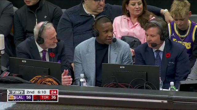 【2024年11月02日】湖人vs猛龙第2节英文原声录像回放