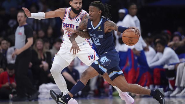 【2024年11月03日 灰熊vs76人集锦】灰熊124-107费城灰熊多点开花七人得分上双战胜对手