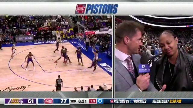 【2024年11月05日】NBA常规赛：湖人vs活塞第3节中文解说录像回放