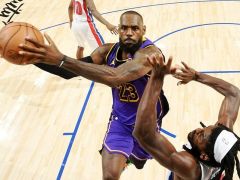 NBA常规赛：浓眉带伤37分詹姆斯准三双 湖人负活塞无缘20分逆转