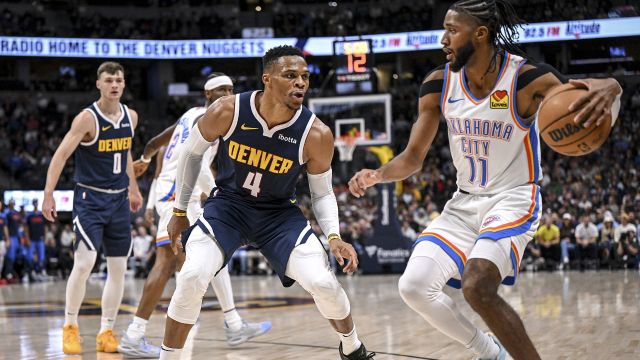 【2024年11月07日 雷霆vs掘金集锦】雷霆122-124掘金 威少神兵天降联手约基奇终结雷霆