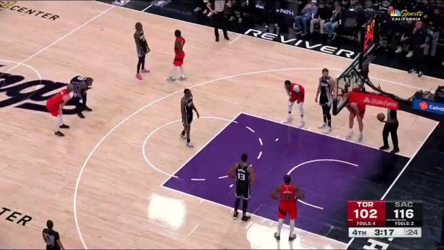 【2024年11月07日】NBA常规赛：猛龙vs国王第4节英文原声录像回放