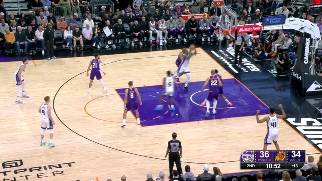 【2024年11月11日 国王vs太阳集锦】艺高人胆大 德罗赞虚晃一枪点飞防守飞身上篮打进