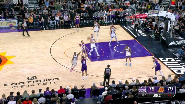 【2024年11月11日 国王vs太阳集锦】依靠个人能力强拆炸弹！阿伦临危受命三分压哨命中