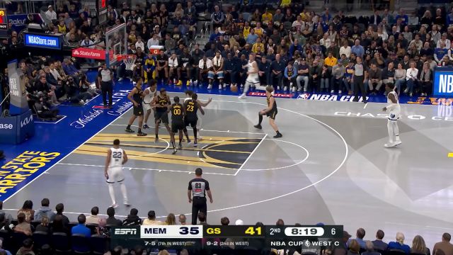 【2024年11月16日 灰熊vs勇士集锦】波杰姆斯基助攻送出神来之笔 库明加一马当先反击暴扣震撼全场