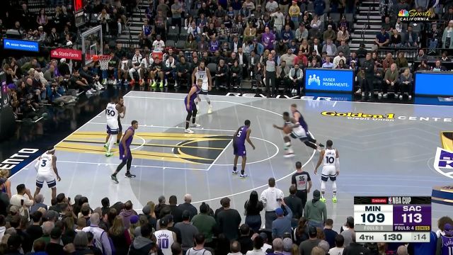 【2024年11月16日 森林狼vs国王集锦】狼王苏醒！爱德华兹连续打成2+1为球队解决难题