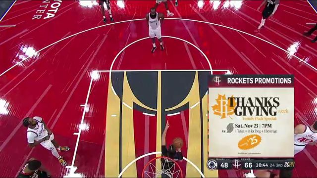 【2024年11月16日】NBA杯小组赛：快船vs火箭第3节英文原声录像回放