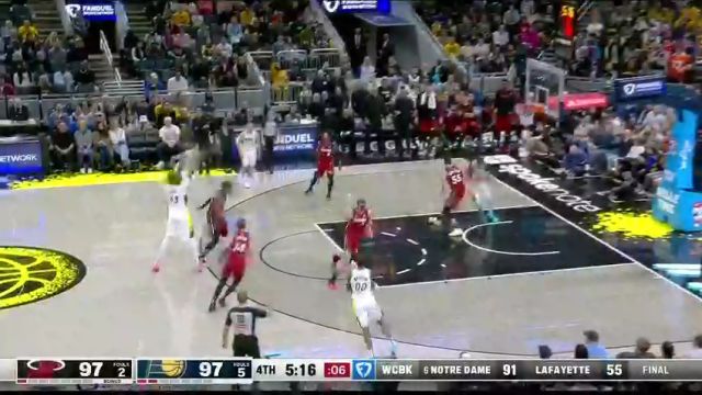 【2024年11月18日 热火vs步行者集锦】关键时刻挺身而出！哈利伯顿三分连珠炮肆意轰筐