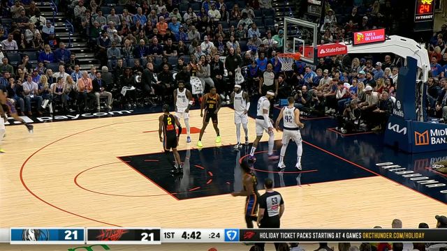 【2024年11月18日 独行侠vs雷霆集锦】亚历山大后撤步中投稳稳命中 欧文换手上篮给出回应