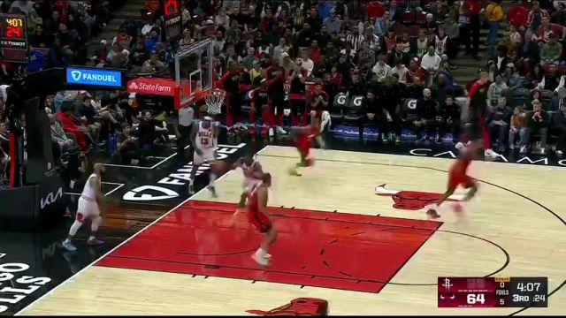 【2024年11月18日】火箭vs公牛第3节英文原声录像回放