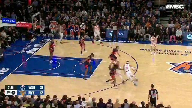 【2024年11月19日】NBA常规赛：奇才vs尼克斯第2节英文原声录像回放