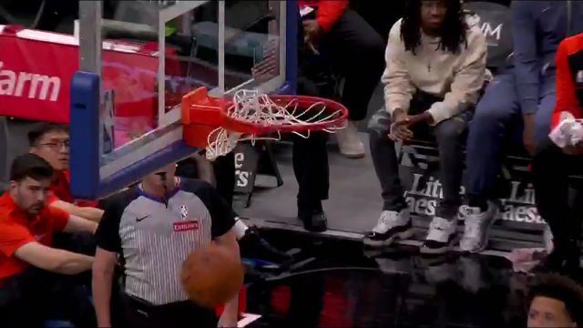 【2024年11月19日】公牛vs活塞第2节英文原声录像回放