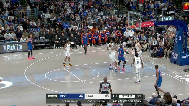 【2024年11月28日 尼克斯vs独行侠集锦】战旧主那必须带着火气 格雷姆斯反击直冲篮下打成2+1