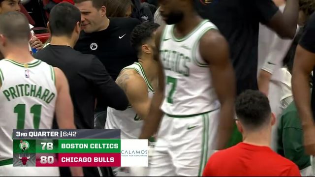 【2024年11月30日】凯尔特人vs公牛第3节英文原声录像回放