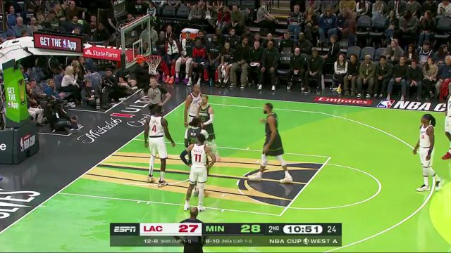 【2024年11月30日】快船vs森林狼英文原声全场录像回放