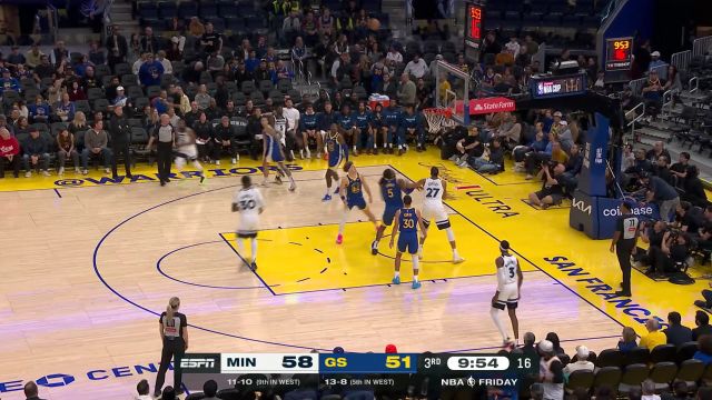 【2024年12月07日 森林狼vs勇士集锦】依靠个人能力打破包夹 爱德华兹强行中投稳稳命中