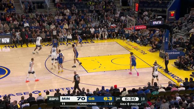 【2024年12月07日 森林狼vs勇士集锦】个人强解能力摆在那了 爱德华兹翻身跳投+不讲理三分连得5分