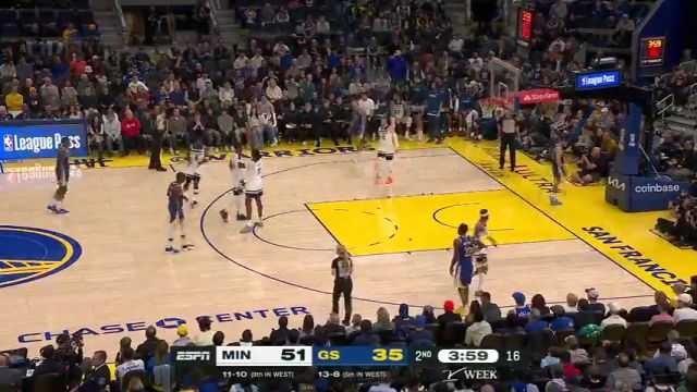 【2024年12月07日】NBA常规赛：森林狼vs勇士第2节中文解说录像回放