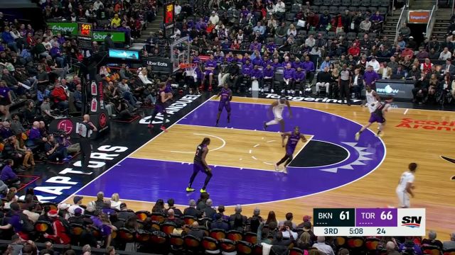 【2024年12月20日 篮网vs猛龙集锦】你有我也有 约翰逊迎着莫格博三分潇洒命中