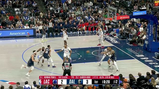 【2024年12月22日 快船vs独行侠集锦】好用的内线大闸 莱夫利拼抢篮板空接暴扣轰炸篮筐肆无忌惮