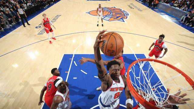 【2024年12月24日 猛龙vs尼克斯集锦】猛龙125-139尼克斯 阿奴诺比唐斯合砍62分率队主场轻取猛龙