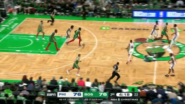 【2024年12月26日】NBA常规赛：76人vs凯尔特人英文原声全场录像回放