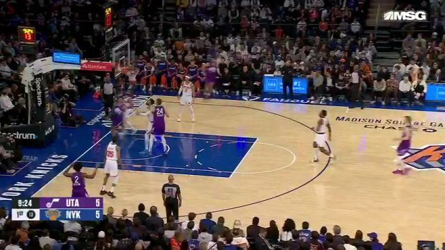 【2025年01月02日】爵士vs尼克斯第1节英文原声录像回放